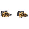 CAT Caterpillar 272D2 Skid Steer Loader Yellow & CAT 297D2 Compact Track Loader Set 1/64 Diecast Models by Diecast Masters - 3 of 4