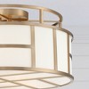 Crystorama Lighting Danielson 3 - Light Flush Mount in  Vibrant Gold - 3 of 4