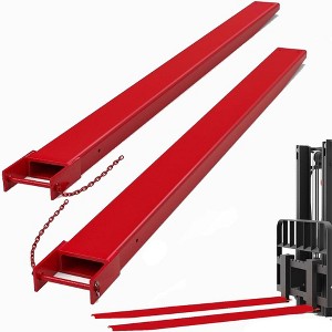 Forklift Extensions, 60 Inch Fork Extension 4.5 Inch Width, Heavy Duty Fork Extensions with Pins for Forklifts Truck - 1 of 4