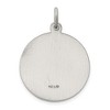 Black Bow Jewelry Sterling Silver Round St. Christopher Medal Pendant, 22mm (7/8 Inch) - 3 of 4