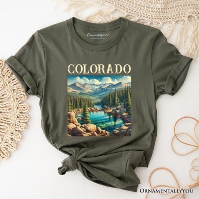 Vintage Colorado State Wilderness T-Shirt, Alpine Lake Tee and Rocky Mountains Keepsake Souvenir | OrnamentallyYou