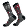 Crazy Dog T-Shirts Men's Not A Morning Person Socks Funny Sarcastic Vampire Graphic Footwear - 2 of 4