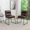 NicBex Set of 2 Modern Upholstered Dining Chair with Sled Base,Comfort Armless Chairs for Kitchen,Living Room - 4 of 4