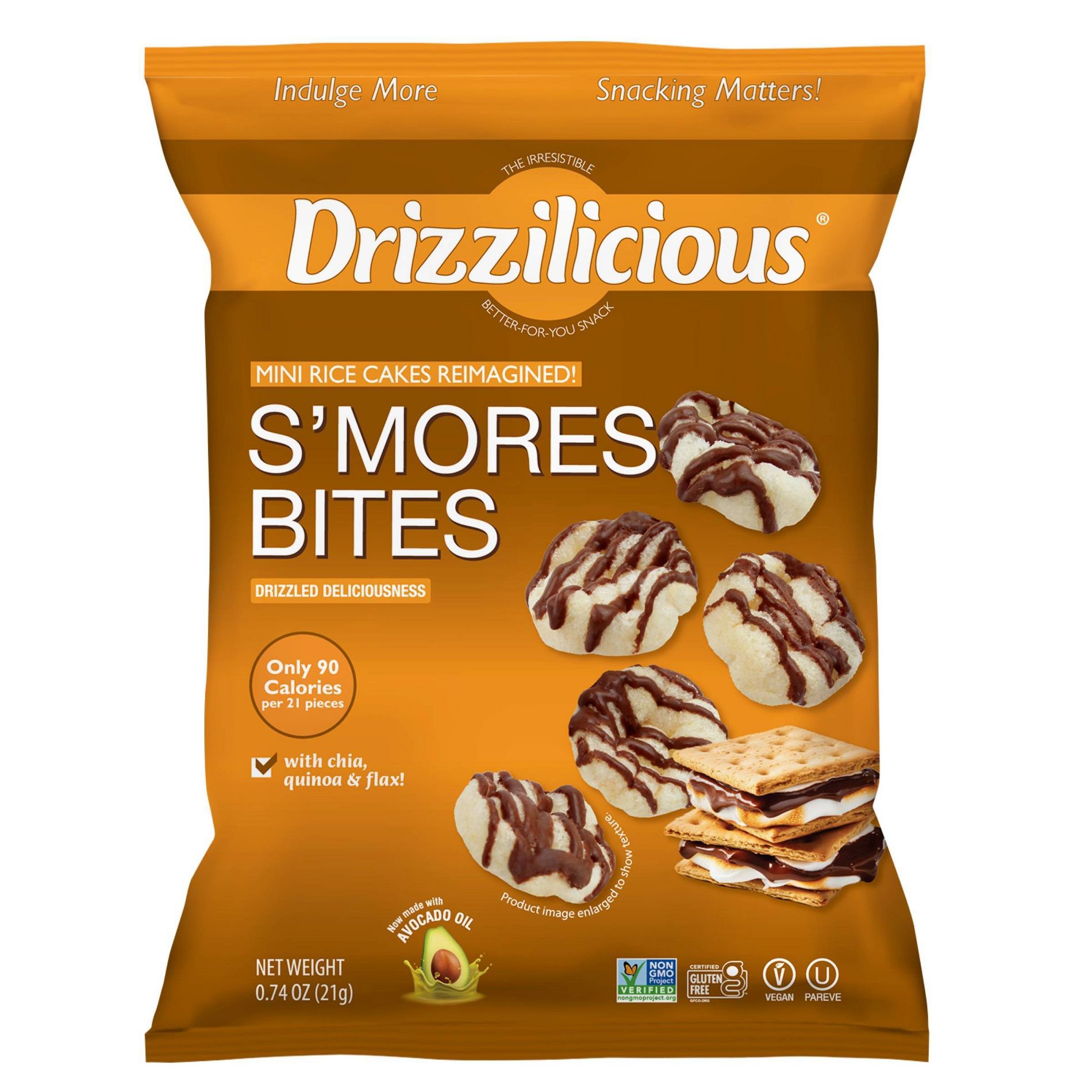 Drizzilicious Rice Cake S'mores - 0.74oz