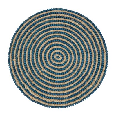 Saro Lifestyle Beaded Spiral Swirl Placemat (Set of 4)