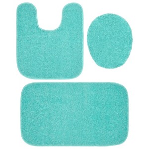 Gramercy 3pc Washable Bathroom Rug Set - Garland Rug - 1 of 4