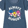 - Baby Shark - Always Hungry Graphic Short Sleeve Fleece Dress - 2 of 4