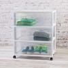 3 Drawer Wide Cart White - Room Essentials™ - image 2 of 3