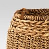 14" x 16" Harvest Braided Banana Basket with Leather Handles - Threshold™ - image 3 of 4
