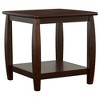 Chic Crate-Modern Farmhouse Entryway End Table - Lower Shelf with Storage, Mixed Materials (Oak + Metal) for Living Room & Entryway (Cappuccino) - 2 of 4