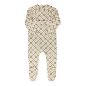 Aurora Classics - Toddler Boys Bodysuit + Overalls 2-Piece Set - Plaid Collection - 1 of 4