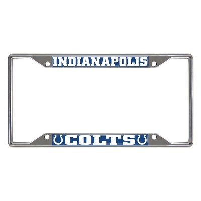 NFL Indianapolis Colts Stainless Steel License Plate Frame