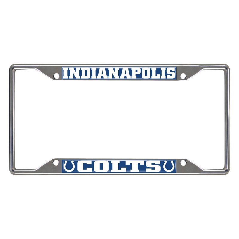 NFL Indianapolis Colts Stainless Steel License Plate Frame, 1 of 4