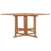 vidaXL Outdoor Dining Table Folding Patio Table Garden Furniture Solid Teak Wood - 2 of 4