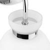 Progress Lighting Lexie 1-Light Vanity Light, Steel, Polished Chrome, Opal Glass Shade, Damp Rated - 2 of 4