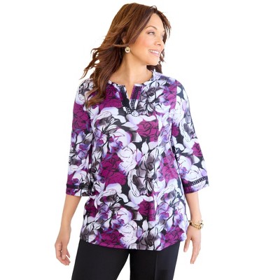 purple hazy floral
