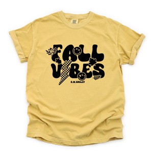 Simply Sage Market S.W.Smiley Fall Vibes Lightning Garment Dyed Tee - 1 of 4