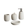 Harstad Soap Dispenser Natural - Moda at Home: 12oz Manufactured Stone, Hand Wash, Gel Soap Compatible - 3 of 3