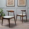 Sapphtopaz Set of 2 Chair Dining Chairs Wood Upholstered Chair with Ergonomic Backrest Kitchen and Dining Chairs for Living Room, Bedroom - 2 of 4