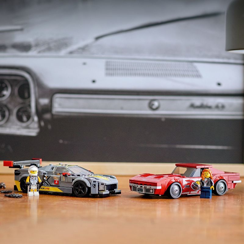 LEGO Speed Champions Chevrolet Corvette C8.R Race Car and 1968 Chevrolet Corvette 76903 Building Toy, 3 of 10