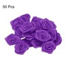 Unique Bargains Polyester Lightweight Texture Durable Ribbon Roses 50 Pcs - 3 of 4