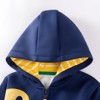 MyKids-USA Winter and Autumn Boys Cartoon Pattern Long Sleeves Zip-up Hooded Coat - 3 of 4