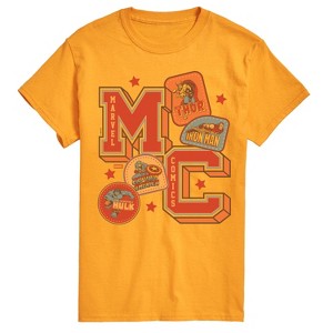 Men's - Marvel - Mc Collegiate Patches Short Sleeve Graphic T-Shirt - 1 of 3