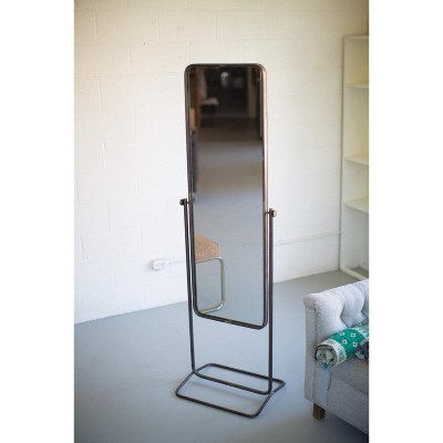 Freestanding Metal Floor Mirror – 67.5" Tall by Kalalou