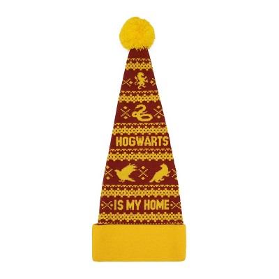 Harry Potter Hogwarts Is My Home Red Santa Hat