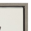 Kate and Laurel Sylvie Giraffe Framed Canvas by Ron Dunn, 22x22, Gray - 3 of 4