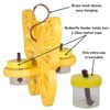 JCS Wildlife Double Nectar DOTS Hanging Butterfly Nectar Feeder - Bright Yellow Color - Made in the USA - 3 of 4