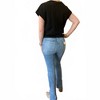 Women's High Rise Raw Hem Jeans - RISEN - 3 of 4