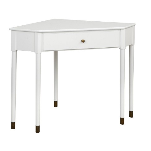 White corner outlet desk target