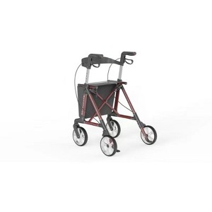 Foldable Rollator Walker for Seniors, Lightweight Walkers, Height Adjustable, 440 lbs Weight Capacity with Seat and Brakes, All Terrain 8” Big Wheels - 1 of 1