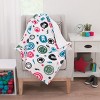 NoJo Marvel The Avengers Red, White, and Blue Super Soft Cuddly Plush Baby Blanket - 4 of 4