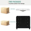 Mshliw 36" Bathroom Vanity with Resin Sink, 4 Drawers & 1 Cabinet Door, Adjustable Shelves, Modern Design(Black) - 3 of 4