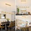 CityFurn 12-Light Modern Rectangle Kitchen Island Chandelier with Glass Shades - 4 of 4
