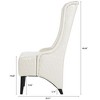 CAVINAS Luxury High Back Velvet Accent Chair,Plush Padded Living Room Chair with Wooden Legs,Modern Comfy Sitting Chair for Bedroom,Office - 3 of 4