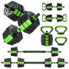 88LB Adjustable Octagonal Dumbbell Set (2-Pack) - 3-in-1 Barbell/Kettlebell for Full Body & Muscle Training - 3 of 4