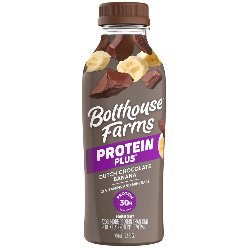 Bolthouse Farms Protein+ Dutch Chocolate Banana Shake - 15.2 fl oz, 1 of 5
