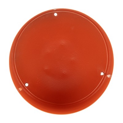 Burnt Orange Metal Indoor Outdoor Planter with Stand, 13" Height