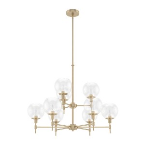 Xidane 32" 9-Light Chandelier Metal Alturas Gold Finish - Dazzling Indoor Lighting for Glamorous Spaces - 1 of 1