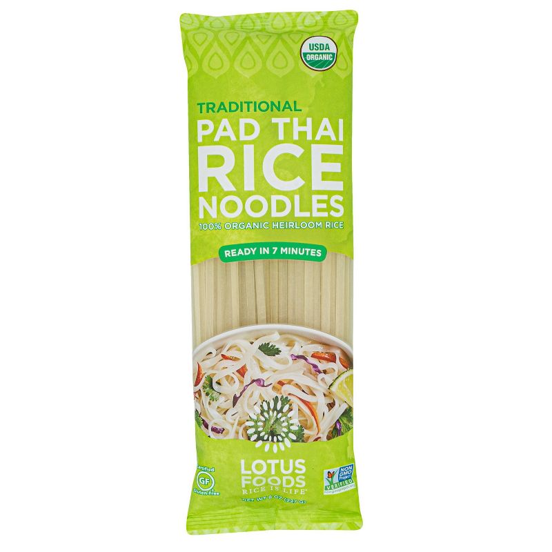 Lotus Foods Pad Thai Rice Noodles Organic Gluten Free - 8oz, 1 of 5