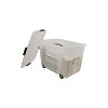 Advantus Rolling Storage Box Letter/Legal 15-Gallon Size Clear 34009 - 3 of 4