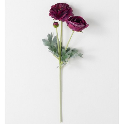 Sullivans Artificial Garden Ranunculus Stem 21.5"H Red Flower