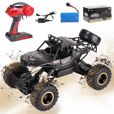 SUGIFT  40+ KPH Remote Control Vehicles All-Terrain RC Car with Dual Motors, LED Lights, and Rechargeable Batteries