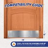 Panther Armor Push Plate, Metal Door Protector for Dog Scratching, Scratch Guards for Doors - 4 of 4