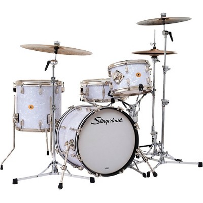 Slingerland Radio King 4-Piece Shell Pack With 18" Bass Drum and Snare White Marine Pearl