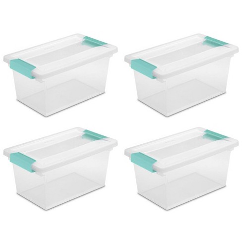 Small Plastic Box, Stackable Mini Plastic Storage Box with Lid, Clear  Plastic Organizer Container for Small Crafts Items - 8 Pack