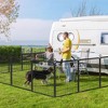 TROPOW Dog Playpen for Indoor & Outdoor Use, 48 inch 8 Panels Outdoor Pet Play Pen, Dog Exercise Play Pen for Large/Medium/Small Dogs - 2 of 4